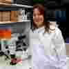 Katrin Ottersbach in the lab