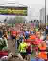 Runners in the Manchester Marathon